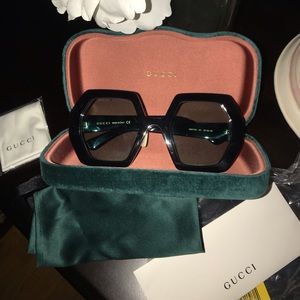 Gucci Runway Geometric Sunglasses